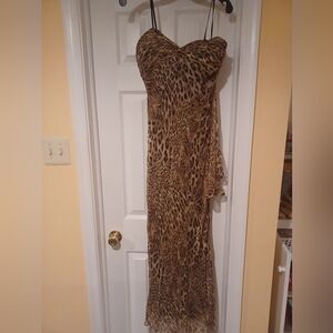 Leopard Print Formal Dress